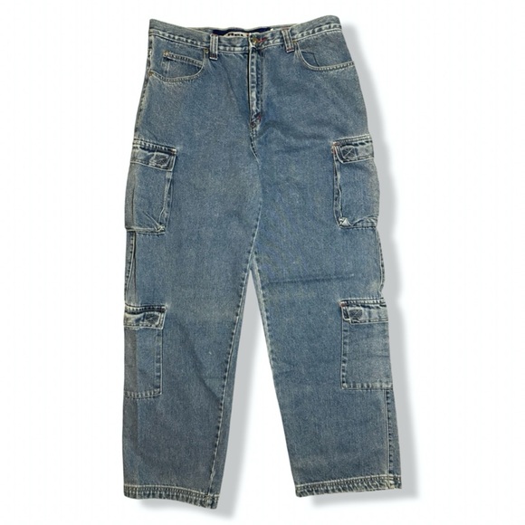 Vintage Y2K Denim Cargos - Picture 1 of 5